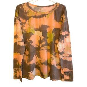 Seed Style Organic Cotton Watercolor Print Top LARGE (909)
